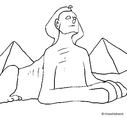 Sphinx coloring page