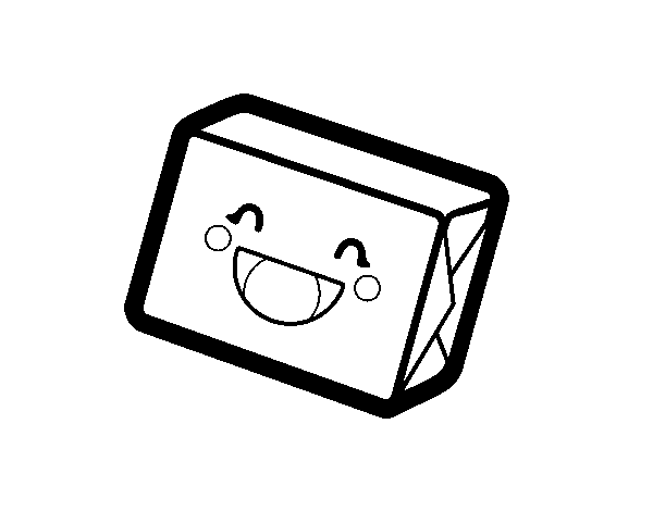 Sugar cube coloring page