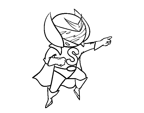 Super S coloring page