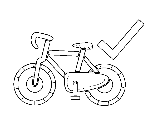 Sustainable transport coloring page