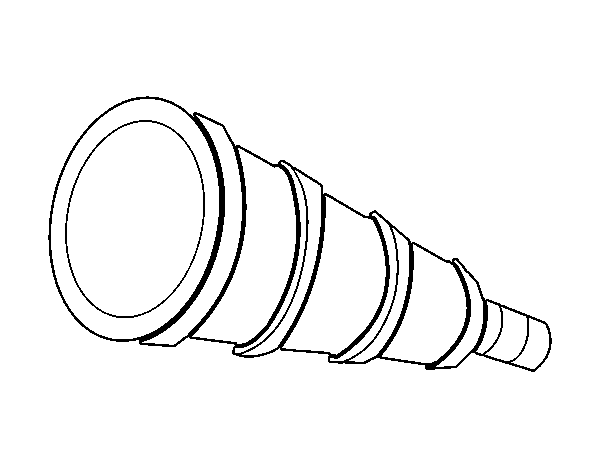 Telescope coloring page