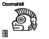 The Aztecs days: the Monkey Ozomatli coloring page