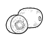 The kiwi coloring page