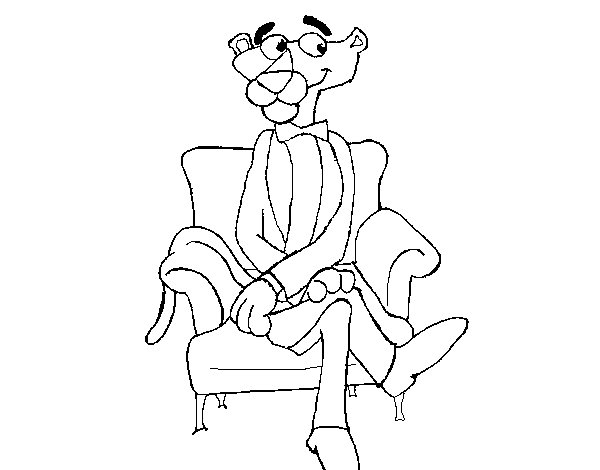 The Pink Panther coloring page