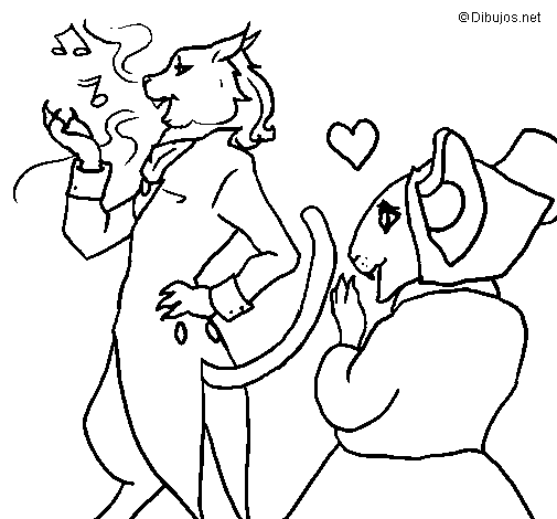The vain little mouse 16 coloring page