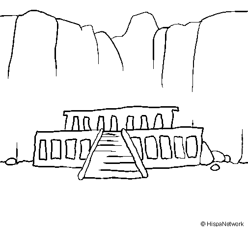 The Valley of the Kings coloring page