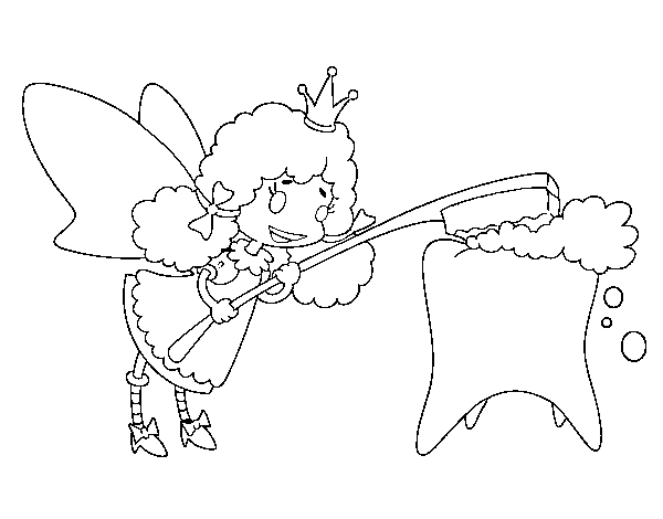 Tooth Fairy coloring page