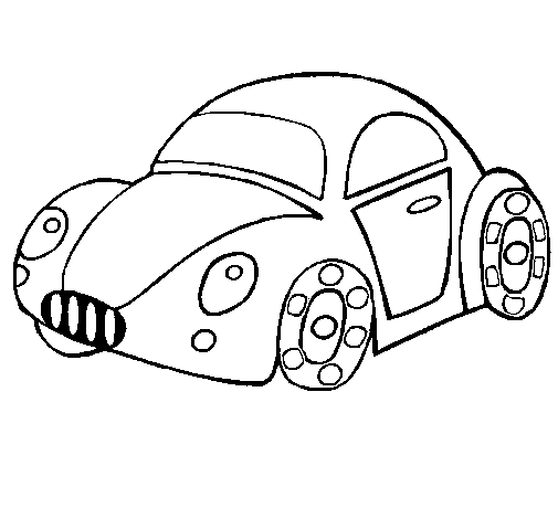 Toy car coloring page