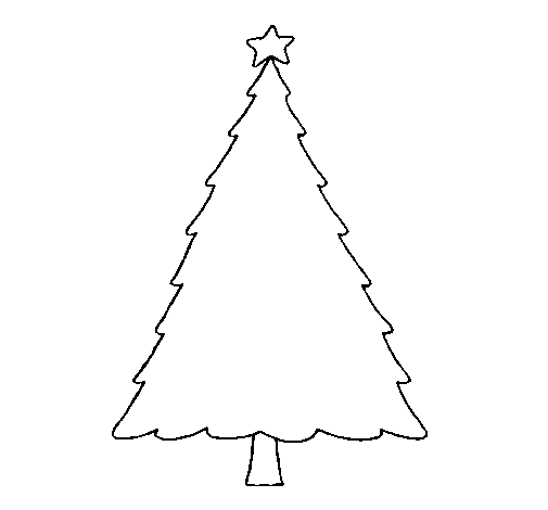 Tree with star coloring page