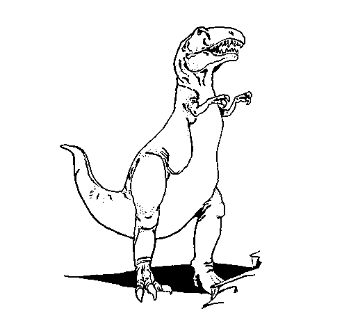 Trex coloring page