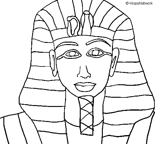 Tutankamon coloring page