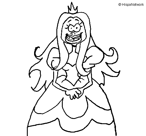 Ugly princess coloring page