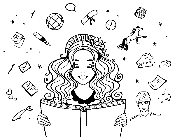 World Book Day coloring page