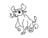 Dibujo de Young cow