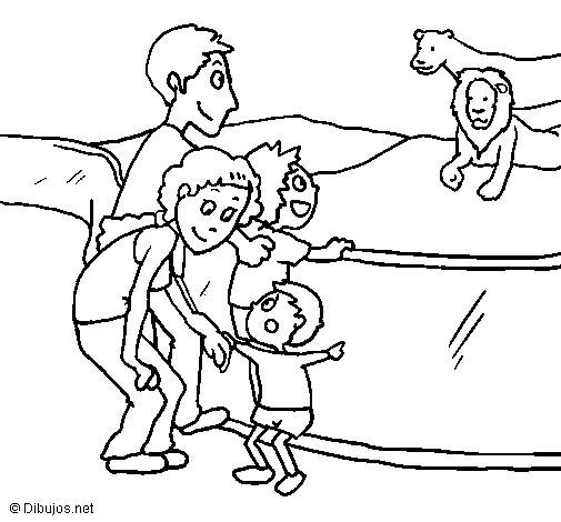 Zoo coloring page