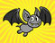 Bats coloring page