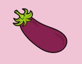 Coloring page Organic eggplant painted byAnia