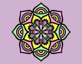 Coloring page Mandala exponential growth painted byLornaAnia