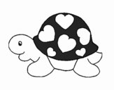 Turtle with hearts