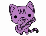 Guitarist cat