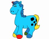 Horse with spots